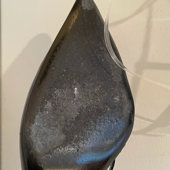 SERGIO ROSSI - BLACK LEATHER SLING-BACKS - Picture 6 of 7